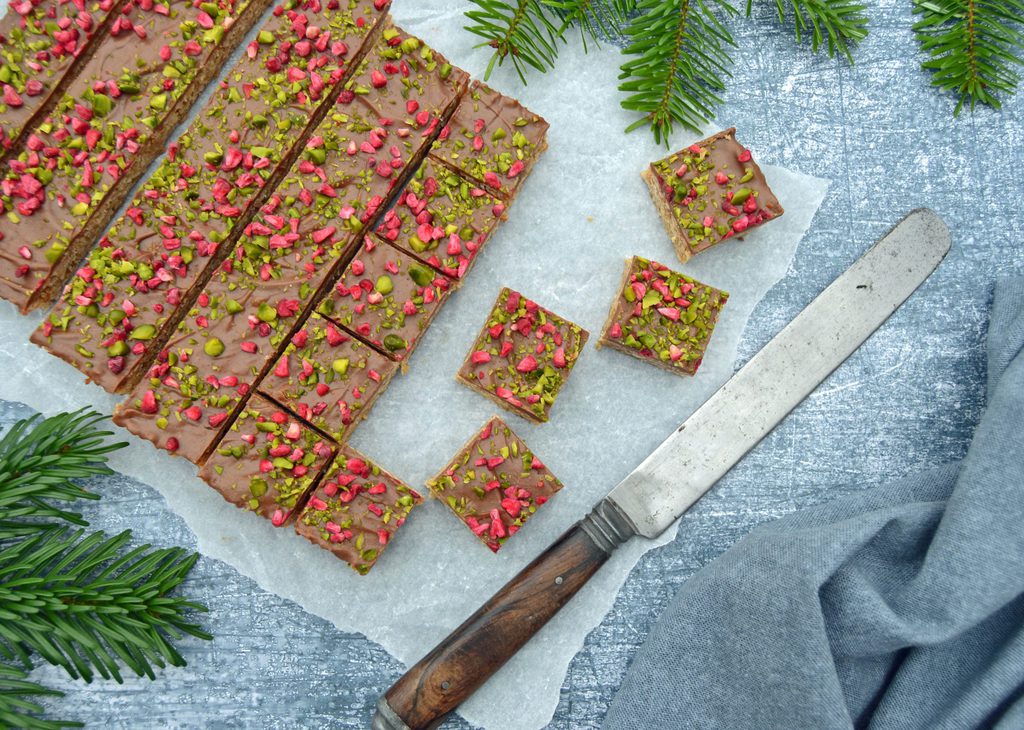 Havregrynssnitter med nougat