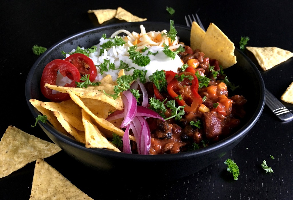 Chili con carne med kylling…