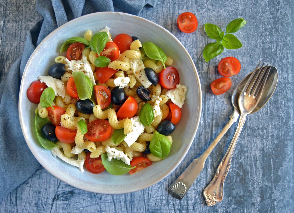 Caprese pastasalat – nem opskrift på lækker salat.